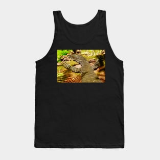 Goanna chilling in the Bush Tank Top